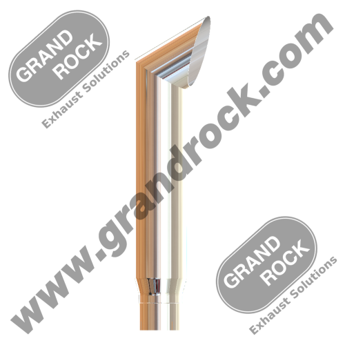 SBR6-36EXC  6" X 36" BRUTE, R5" ID; CHROME