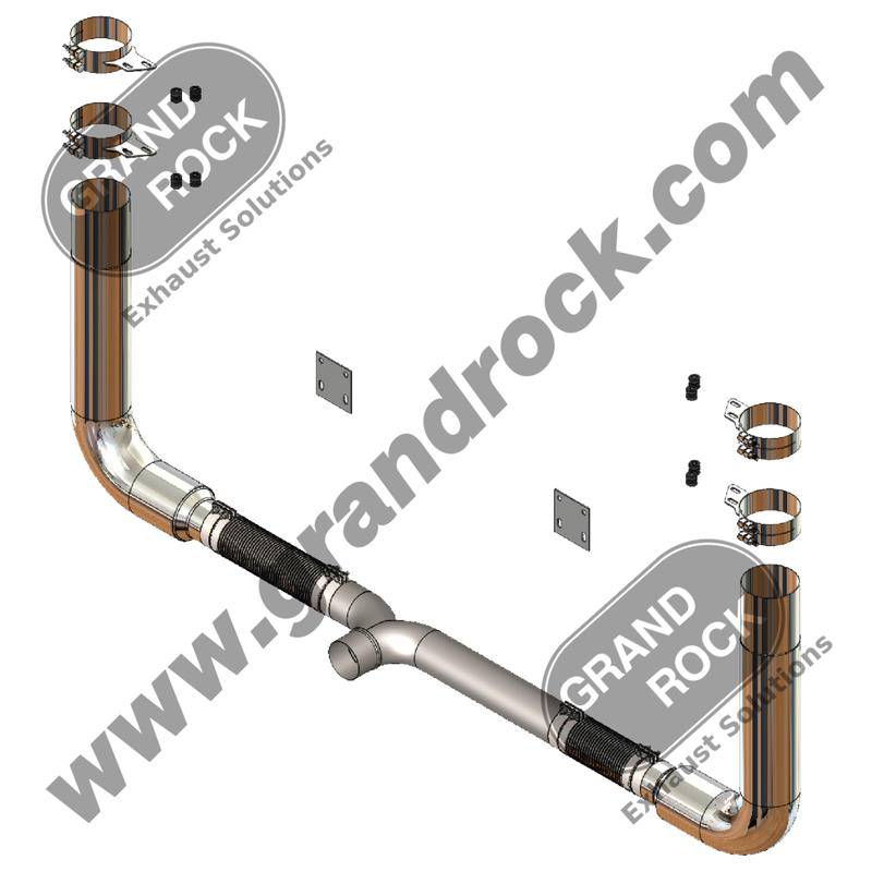 8SSK-90PBC  8" SEAMLESS STACK KIT, 90 DEG W/FLEX & Y-PIPE