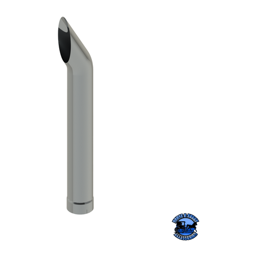 507C-108-1103 7"x108" Short 30 Exhaust Stack - Expanded End Light Slate Gray