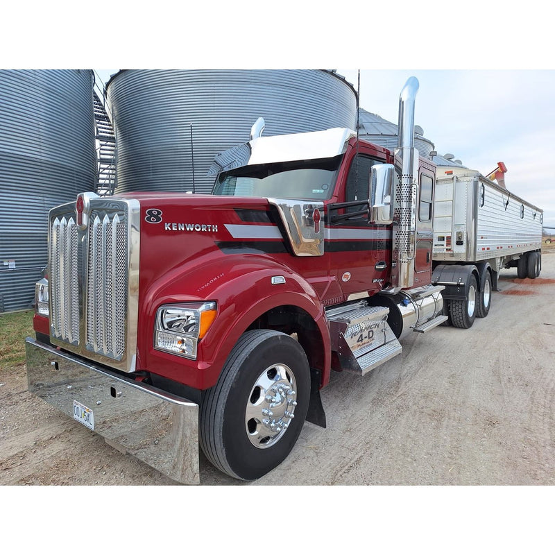 Iowa Customs Peterbilt (Kenworth T680, T880, W990) (Peterbilt 567, 579, 589) Visors (Mounts to Factory Visor Brackets) (Choose style)