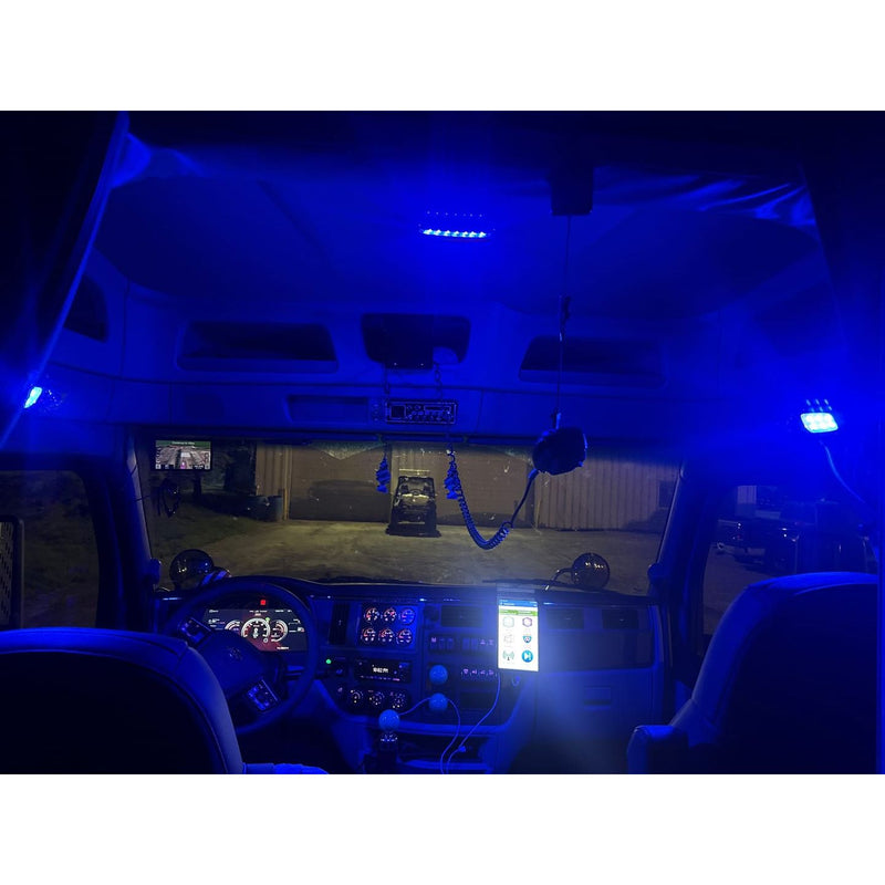 Trux LED Interior Projector Cab Dome and Sleeper Light for Kenworth & Peterbilt 14 Diodes #TLED-IK70
