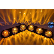 JML Kustoms 15" FRONT KENWORTH AIR CLEANER BRACKET, RADUIS STYLE (SOLD IN PAIRS) #1720 (does not include lights) watermelon Saddle Brown