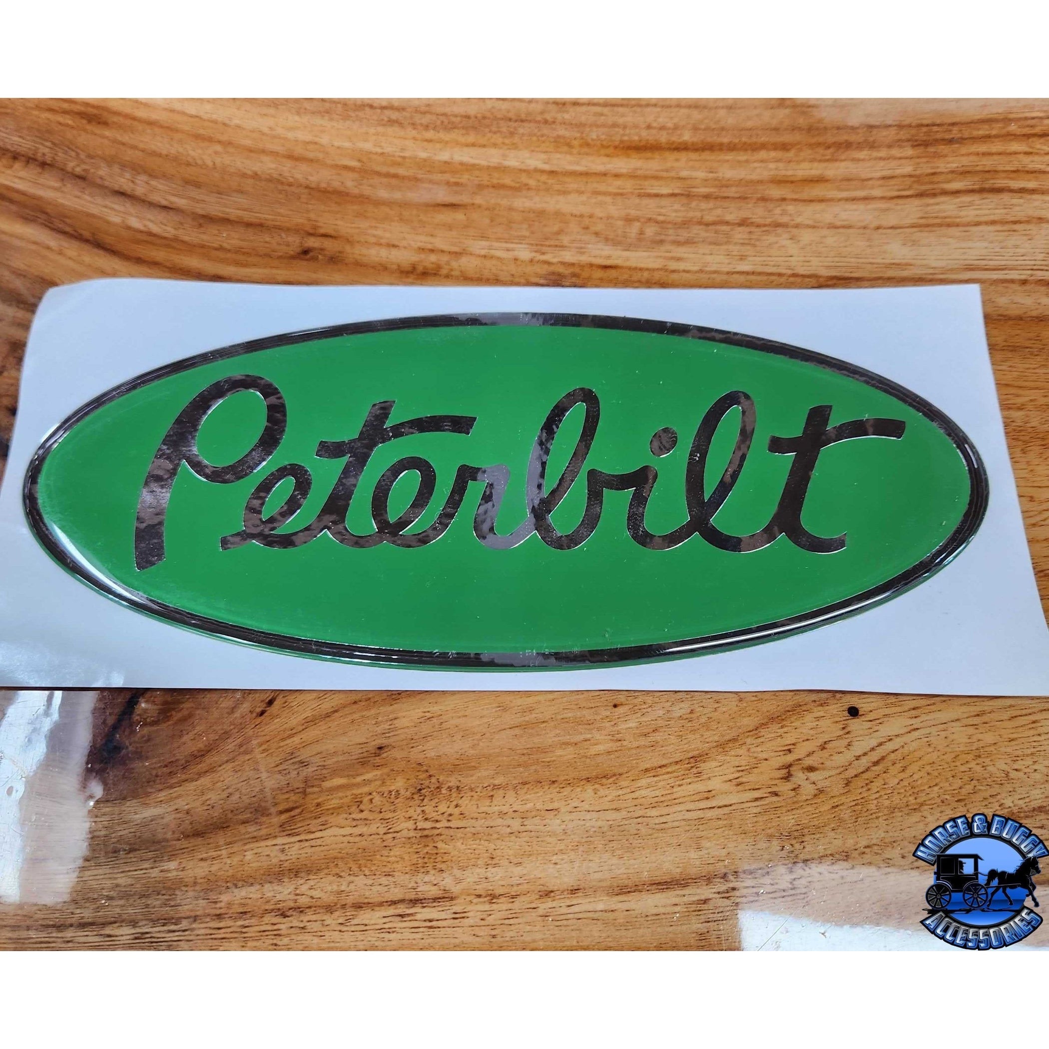 Chrome Truck Emblem Peterbilt Hood Logo Emblem 3.25 X 8 Inch - OEM Replacement Truck Emblem Made In USA American Made - Foto 7