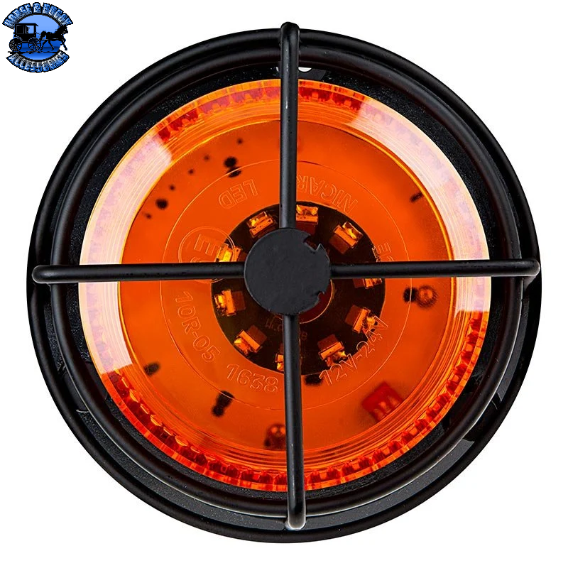 SB-STBC-A45 4¾" AMBER LED STROBE LIGHT CAGED BEACON- AMBER