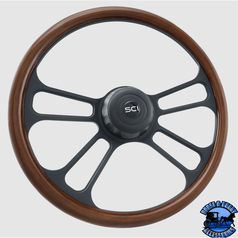 sc-281-3281-77281 Steering Creations Phoenix 18" Half Wrap Wheel steering wheel Light Gray