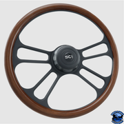 sc-281-3281-77281 Steering Creations Phoenix 18" Half Wrap Wheel steering wheel Light Gray