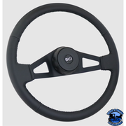 348-3015-77004 Steering Creations Jupiter 18" Black Leather Rim 2-Spoke Wheel (3-Hole) steering wheel Lavender