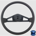 Steering Creations 18'' Pinion Poly Black W/ 2-Spoke Wheel (3-Hole)