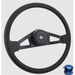 Steering Creations 18'' Pinion Poly Black W/ 2-Spoke Wheel (3-Hole)