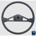Steering Creations "Taft" - 20" Polyurethane Rim, Black 2-Spoke w/Triangle Cut Outs Wheel