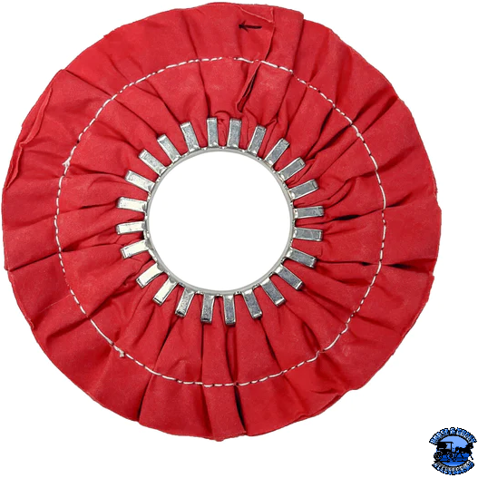Renegade 9" (Stitched) Airway Buffing Wheels Airway Buffs No Center Plate / Red Firebrick