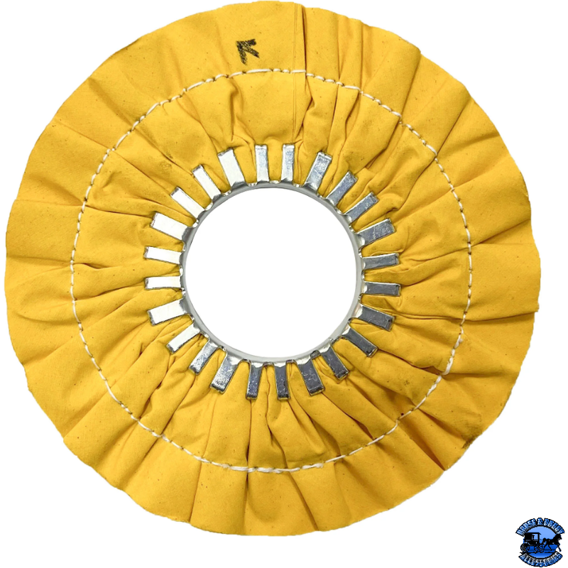 Renegade 9" (Stitched) Airway Buffing Wheels Airway Buffs No Center Plate / Yellow Goldenrod