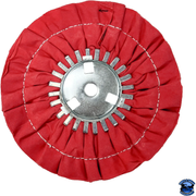 Renegade 9" (Stitched) Airway Buffing Wheels Airway Buffs Removable Center Plate / Red Firebrick