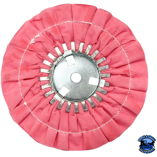 Light Coral Renegade 9" (Stitched) Airway Buffing Wheels Airway Buffs Removable Center Plate / Pink