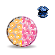 4" Round Trux Dual Revolution LEDs (Choose Style and Color) 4" ROUND Amber to Pink - #TLED-4XAPINK Thistle
