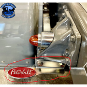 #1802 Peterbilt (extra heavy duty) frame steps Low air leaf suspension 2005 and newer (sold in pairs) (emblem not included) EMBLEM Rosy Brown