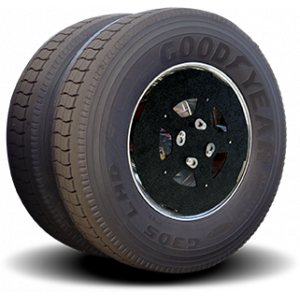 RW1053-58TK Drive Axle 22.5" Wheels, Stealth Black with Window, 5/8" Axle Bolts