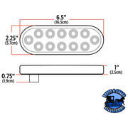 6" Oval Trux Dual Revolution LEDs (Choose Color) 6" OVAL Amber to Amber STROBE,Amber to Blue,Amber to Green,Amber to Pink,Amber to Purple,Amber to White,Red to Amber STROBE,Red to Blue,Red to Green,Red to Pink,Red to Purple,Red to White Black