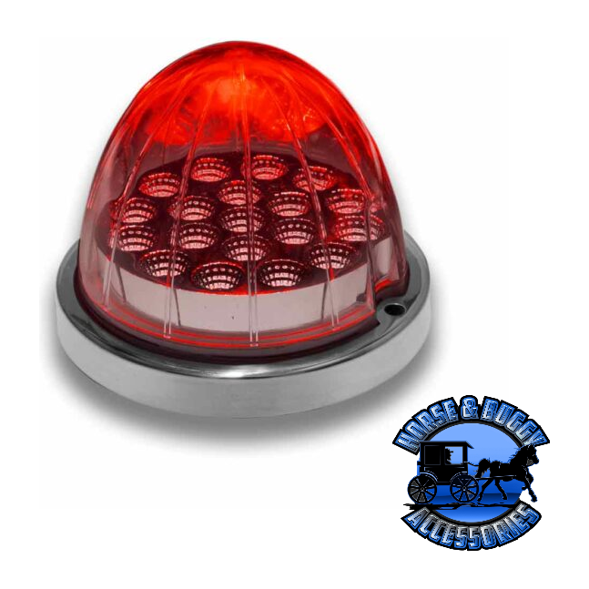 Trux Watermelon LED with Reflector Cup & Lock - 19 Diodes (Choose Color) WATERMELON Clear Red Sienna