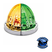 Watermelon (Starburst) light LED with Tower Bulb & Lock Ring (Choose color) Watermelon Light Amber/Green Dark Khaki