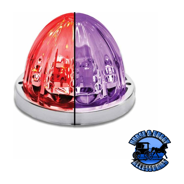 Watermelon (Starburst) light LED with Tower Bulb & Lock Ring (Choose color) Watermelon Light Red/Purple Rosy Brown