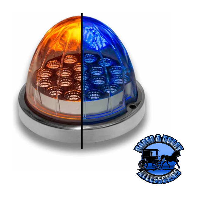 Dark Slate Gray Trux Watermelon LED with Reflector Cup & Lock - 19 Diodes (Choose Color) WATERMELON Amber/Blue