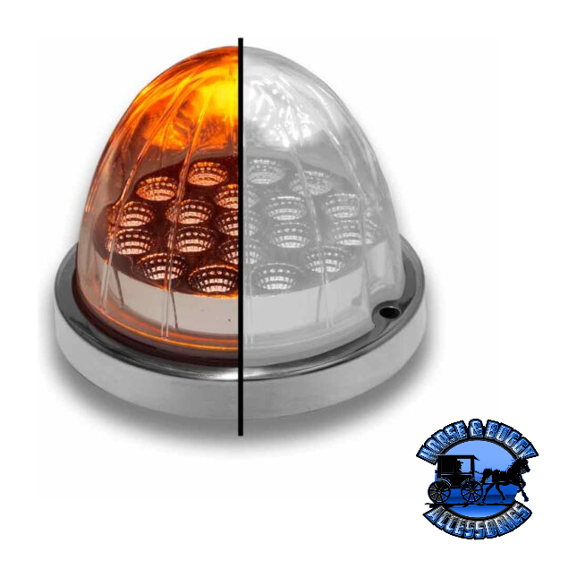 Dark Gray Trux Watermelon LED with Reflector Cup & Lock - 19 Diodes (Choose Color) WATERMELON Amber/White