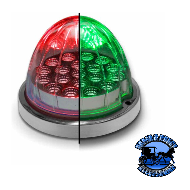 Dark Slate Gray Trux Watermelon LED with Reflector Cup & Lock - 19 Diodes (Choose Color) WATERMELON Red/Green