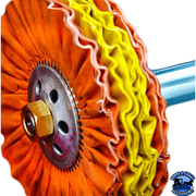 Renegade 14" Buffing Wheels for Wheel Polishing Machines Airway Buffs Orange,Yellow Firebrick