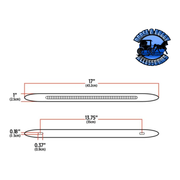 17" Slim Flatline Trux Dual Revolution LEDs (Choose Color) SLIM FLATLINE Amber to Blue - 24 Diodes,Red to Blue - 24 Diodes (discontinued),Red to White - (discontinued) Dark Slate Gray