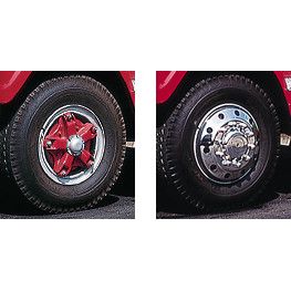 RW1173LK-34C SS FRONT SIM, 20-22.5 CENTER MOUNT W/0340 BRACKETS & CENTER CAP
