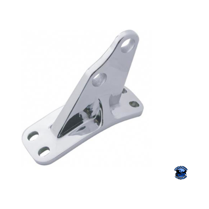 Gray UNITED PACIFIC STAINLESS ANGLED EXHAUST BRACKET FOR PETERBILT PART NO. up-21325 EXHAUST