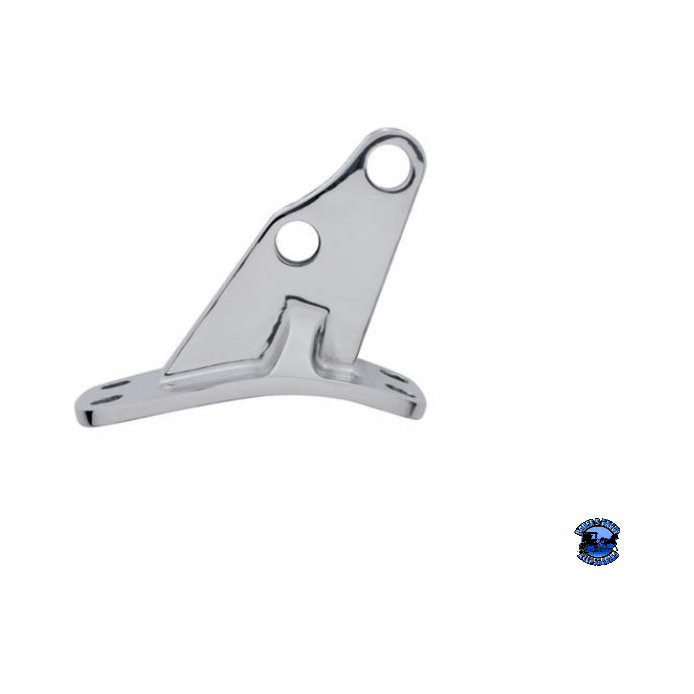 Gray UNITED PACIFIC STAINLESS ANGLED EXHAUST BRACKET FOR PETERBILT PART NO. up-21325 EXHAUST