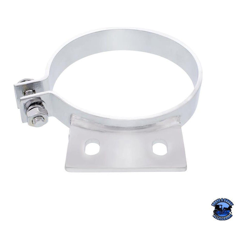 UNITED PACIFIC 304 STAINLESS STEEL EXHAUST CLAMP FOR PETERBILT EXHAUST 4",5",6",7" Light Gray