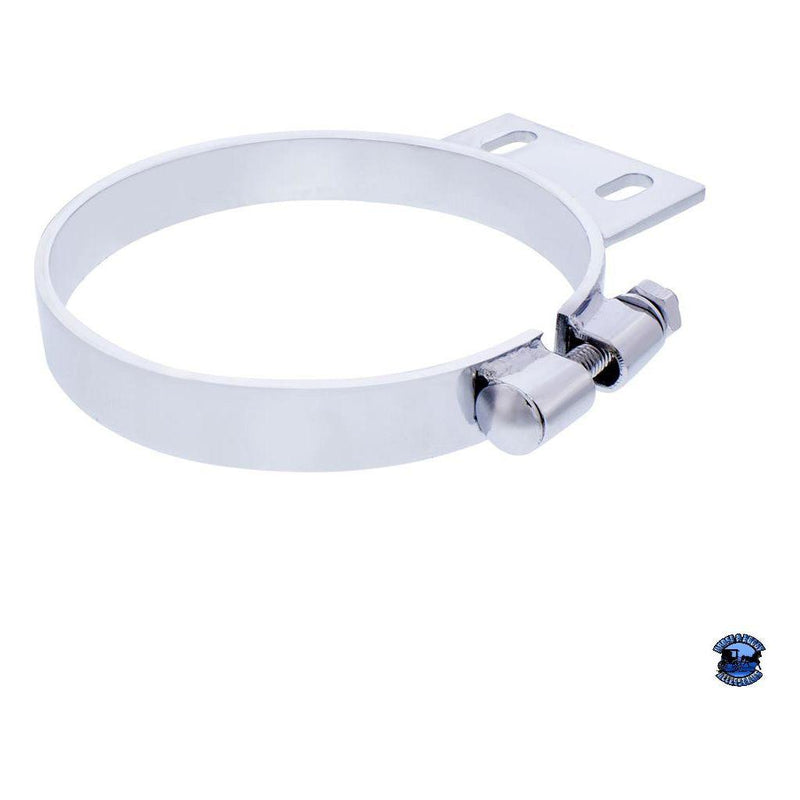 UNITED PACIFIC CHROME CAB EXHAUST CLAMP FOR PETERBILT EXHAUST 5",6",7",8" Light Gray
