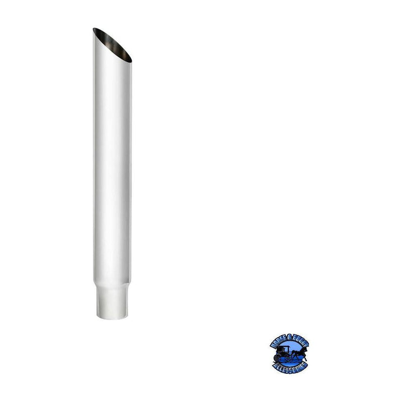 UNITED PACIFIC 6" MITERED REDUCE TO 5" O.D. BOTTOM EXHAUST EXHAUST 36",48",24",60",72",84",96",108" Light Gray