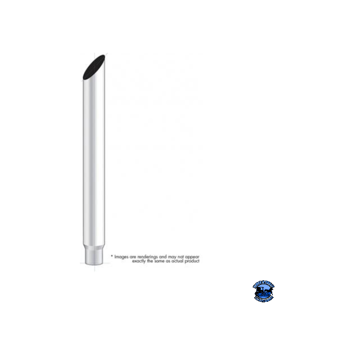 UNITED PACIFIC 8" MITERED REDUCE TO 5" O.D. BOTTOM EXHAUST EXHAUST 48",60",36",108" Light Gray