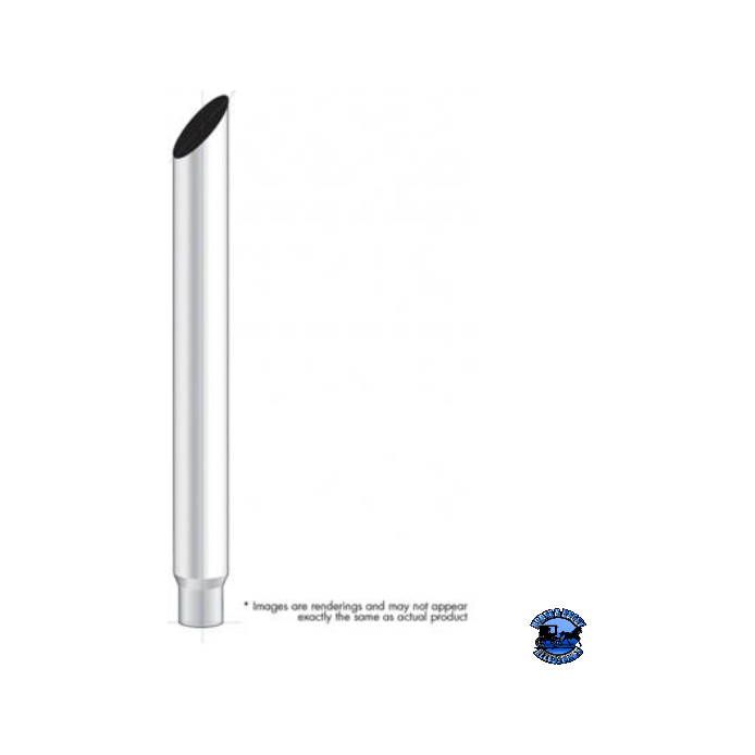 UNITED PACIFIC 7" MITERED REDUCE TO 5" O.D. BOTTOM EXHAUST EXHAUST 36",48",60" Light Gray