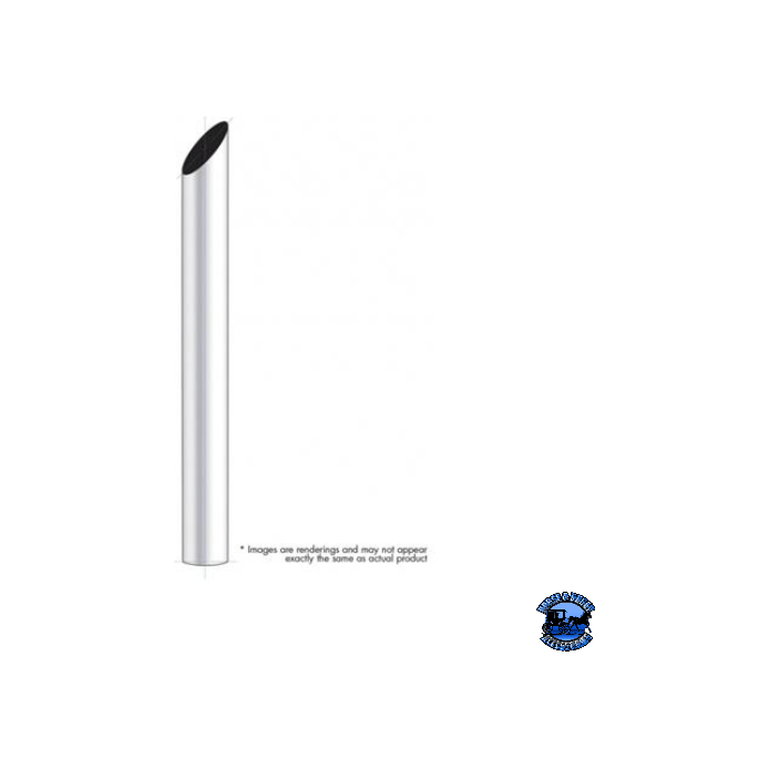 UNITED PACIFIC 5" MITRED PLAIN BOTTOM EXHAUST EXHAUST 36",48",60",24" Light Gray