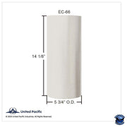 UNITED PACIFIC EXHAUST ELBOW CONNECTOR SLEEVE INSERT EXHAUST 6" O.D. to 6" O.D. Light Gray