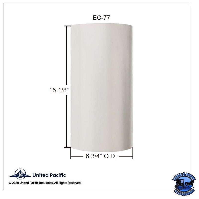 UNITED PACIFIC EXHAUST ELBOW CONNECTOR SLEEVE INSERT EXHAUST 7" O.D. to 7" O.D. Light Gray