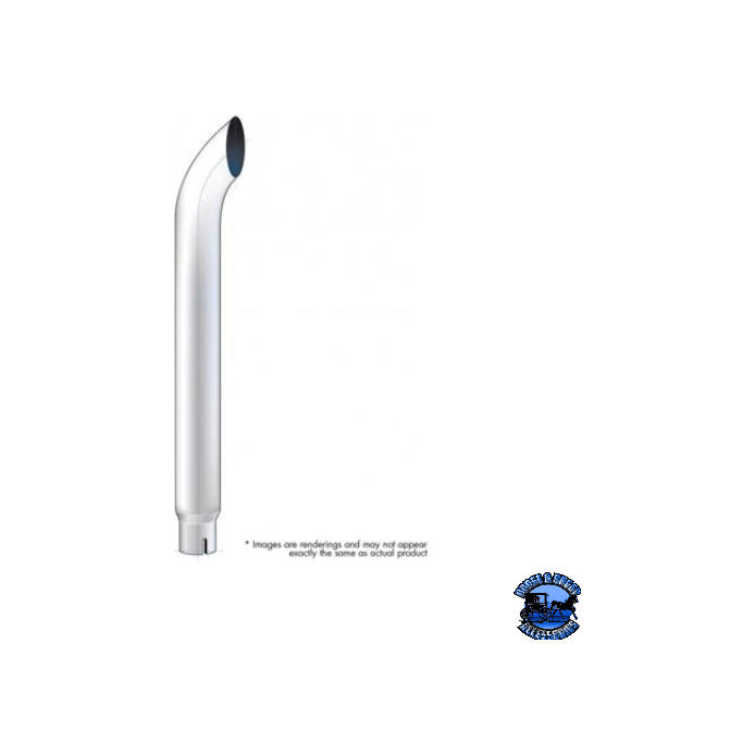 UNITED PACIFIC 6" CURVED REDUCE TO 5" I.D. BOTTOM EXHAUST EXHAUST 96",108",84" Light Gray