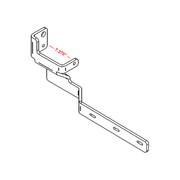 Shift Blind Mount brackets for Half Fenders Peterbilt (AIR LEAF) (Check item measurement) fender bracket sp-172670 passenger,sp-172669 drivers Light Gray