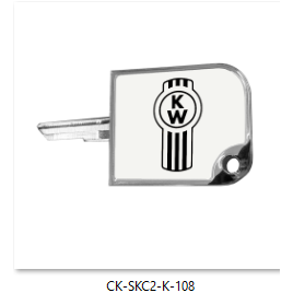 CK-SKC1-KO-108 Rectangular Big Key Cover, KW Old Logo - White 108 Lavender