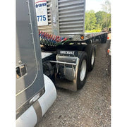 CP MATERIAL heavy duty 430 stainless hogebuilt quarter fenders straps pair w/hardware #CP-hb134 QUARTER FENDER Dim Gray