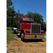 Peterbilt 12'' Rollin Low straight bottom sun visor #1003 PETERBILT VISOR Dark Slate Gray