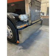 #GO-0000-97-USX  20'' BLIND MOUNT HAND FORMED MITERED BUMPER Peterbilt 389 BUMPER Light Slate Gray