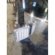 #77628 Square Double Face Pearl LED Pedestal Light Amber/Red w/clear lens (Passenger) DOUBLE FACE Dim Gray