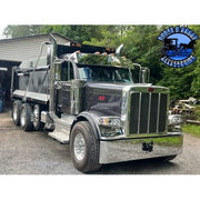 Iowa Customs Peterbilt (Kenworth T680, T880, W990) (Peterbilt 567, 579, 589) Visors (Mounts to Factory Visor Brackets) (Choose style) PETERBILT VISOR Flat Top Cab / 14" Drop Dark Slate Gray