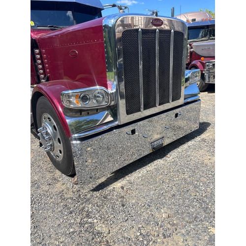 S22-10D-20-1123 20", Mitered, Standard Mount, Tow Holes Peterbilt 389 (365, 367, 388, 567) & Kenworth W990 bumper Dim Gray